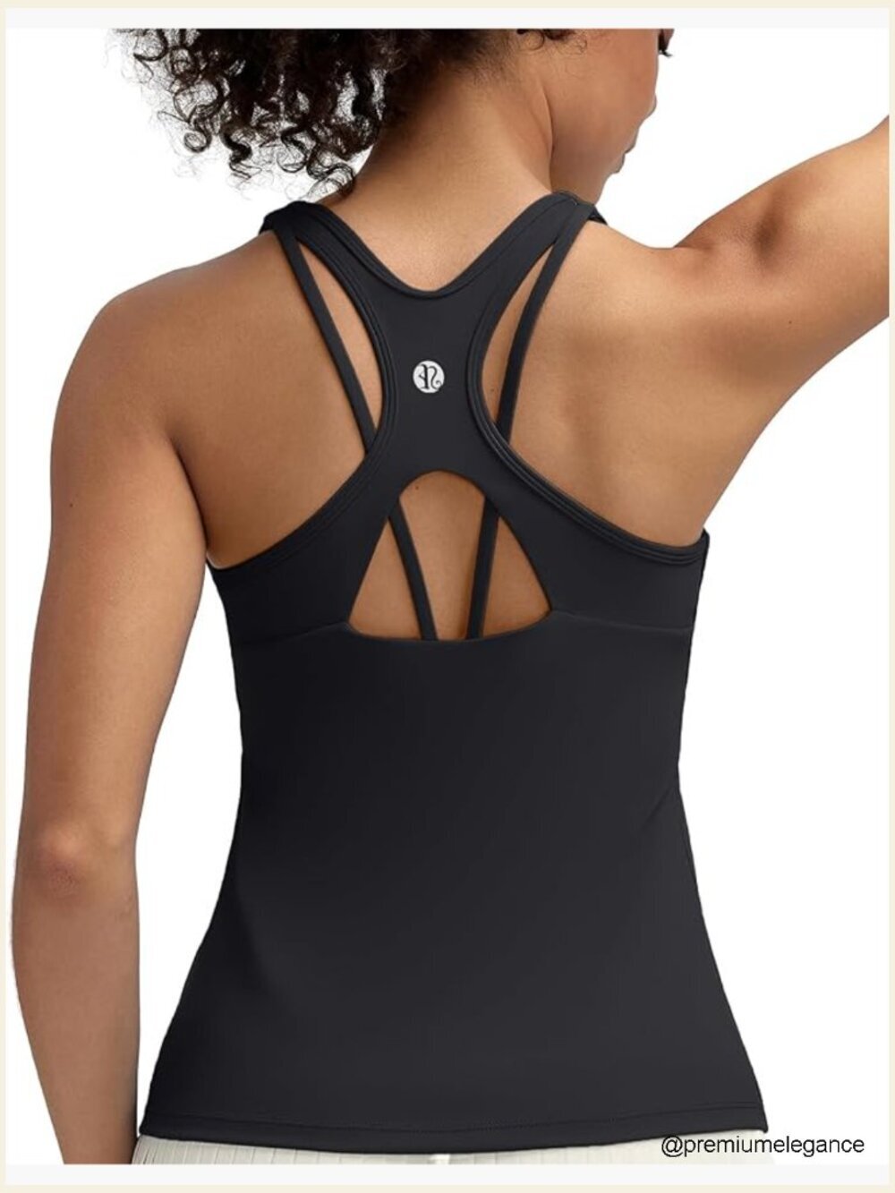 Women's Racerback Tank Top with Built-in Bra
